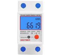 Sous compteur électrique monophasé, 80A max modulaire, Simple tarif, Affichage LCD.