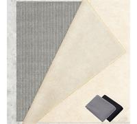 sous-Couche Antidérapante 125 x 270 cm Réutilisable et sans Odeur, Découpable, Lavable, Taille Personnalisable, Tapis de Coussin de Sol Imperméable pour Tous Types de Sols, Gris Brun