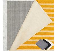 sous-Couche Antidérapante 125 x 270 cm Réutilisable et sans Odeur, Découpable, Lavable, Taille Personnalisable, Tapis Antidérapant Polyvalent pour Tous Types de Sols, Gris Brun