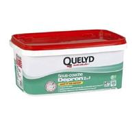 Quelyd Sous-Couche Depron 2 en 1 - Application Avant et Sur Depron - Blanche Même Après Séchage - 1 Seau 2,5 L, Opacifiante