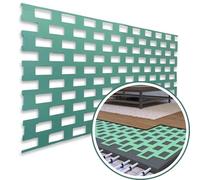 Sous-couche d'isolation de 2,5 mm pour chauffage au sol, sol stratifié, isolation phonique, isolation thermique, isolation phonique « Thermo Base » 100 x 50 cm = 0,5 m² (24) 12 m²