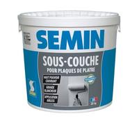 Sous Couche pour Plaque de Plâtre Semin, intérieur, Prêt à l'Emploi, Seau de 25 kg