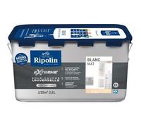 RIPOLIN - Sous-Couche Universelle Extrême Intérieur - Tous Supports - Anti Goutte - Très Forte Adhérence sur le Support - Enduit Avant Peinture - Mat - 2,5L - Blanc