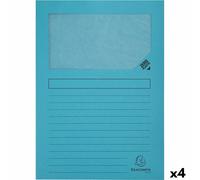 Sous-dossier Exacompta Forever Bleu clair A4 100 Pièces [4 Unités]