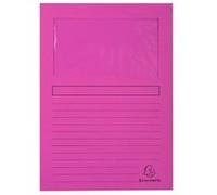 Exacompta Chemises à fenêtre Forever® 120 g/m² 100% recyclées Ange Bleu 22x31 cm fuchsia 100 pièces