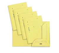 Sous-dossier OAZ chemise HV 2 rabats, lot de 25, A4 kraft jaune pâle - Lot de 4