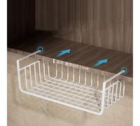 sous étagère, Panier de Rangement, Polyvalent Tout en Métal, Panier Métallique pour Cuisine, Bureau, Garde-Manger, étagère de Bureau, Panier de Rangement sous étagère Permettant