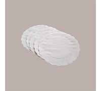 Sous-frites rondes en papier blanc gaufré alimentaire anti-graisse frites Dm160 mm, 500 pièces, lUCGEL