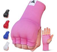 Sous Gants Boxe - MYTRA FUSION - Mitaine - Rembourrage Gel - Protection Mains - Rose L/XL