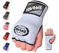 Sous Gants de Boxe - Farabi Sports - Blanc - Polyester Respirant - Rembourrage en Gel - Mixte S/M