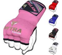 Sous Gants de Boxe - Mytra Fusion - Mitaine - Polyester Respirant - Rembourrage en Gel - Rose S/M