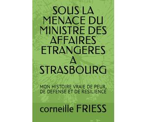 SOUS LA MENACE DU MINISTRE DES AFFAIRES ETRANGERES A STRASBOURG: MON HISTOIRE VRAIE DE PEUR, DE DEFENSE ET DE RESILIENCE