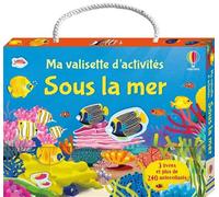Sous la mer - Ma valisette d'activités - Dès 3 ans - Collectif - Usborne - Coffret - Jeux livres objets