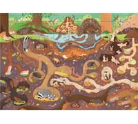 Sous la terre - Puzzle - 48 pieces - Simona Beretta - Piccolia - Jeux livres objets