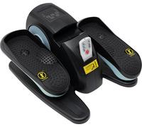 Sous le bureau Vélo elliptique Machine elliptique 5 vitesses 3 modes avec télécommande pour les personnes âgées (Noir,Bleu)