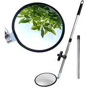 Sous le miroir d'inspection du véhicule - Miroir de sécurité avec poignée télescopique et lumière LED pour un contrôle de sécurité sous les voitures, camions, équipements