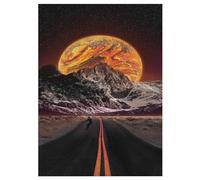 sous Le Soleil Puzzles Adultes 300 Pièces en Bois, Jouet De Puzzle De Défi De Cerveau pour des Enfants, D’Intelligence 42×30cm