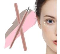 Sous le surligneur des yeux - stylo de surligneurs de ver à soie en deux couleurs | 2,5 g de fard à paupières Stick pourfemmes, jeunes, filles | Maquillage scintillant pour l'anniversaire