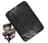 Sous le tapis de grill, tapis de grill à feu à deux côtés pour le pont | Coussin de sol de grill pliable imperméable pour pique-niquement dans la barrière résistante au poêle en bois libre et propose
