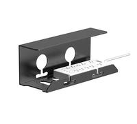 Sous le tiroir de câble de bureau - Pas d'étagère d'organisateur de cordon de perçage, support de colle pour table | Grande solution de gestion des câbles de bureau, fixation solide pour station de