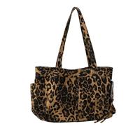 Sous Les Bras Imprimé Léopard Élégant Avec Plusieurs Compartiments Sacs À Bandoulière Décontractés En PU De Styles Japonais Pour Un Usage Quotidien Leopards Print Shoulder Bag