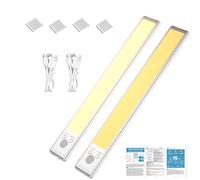 Sous les feux de comptoir pour la cuisine, sous les comptages lumineux,Capteur de mouvement Lampe chaude - 2200mAh des lumières rechargeables avec 3 colorisables, des luminaires sous-comptimateurs int
