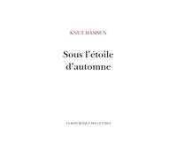 Sous l'étoile d'automne