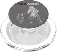sous Licence Officielle Tomb Raider Lara Croft vs Bear PopSockets PopGrip pour MagSafe