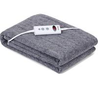 Sous-lit chauffant avec arrêt automatique, couverture chauffante 150x80cm, 10 niveaux de température Up-to-9 heures Timer protection contre la surchauffe, matelas chauffant pour le lit, couverture cha