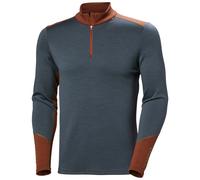Sous maillot 1/2 zip mérino moyen Helly Hansen Lifa Gris S