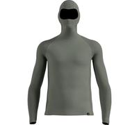 Odlo Sous-vêtement technique Seamless Performance Wool avec cagoule pour homme, M, vert