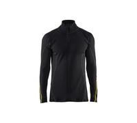 Blaklader 47961075 TOP DE SOUS-VÊTEMENTS IGNIFUGÉS 78% LAINE MÉRINOS, Noir, taille XXL