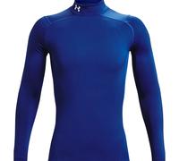 Under Armour ColdGear Armour Compression Mock Hommes, Haut de Sport avec intérieur brossé Ultra-Doux, T-Shirt Manches Longues Chaud et Respirant, Royal/White, MD