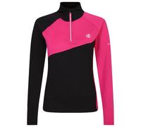 Dare2b Ice Core Half Zip Long Sleeve T-shirt Noir,Rose 58 Femme