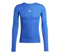 Adidas T-shirt à manches longues Techfit Coupe Regular Homme Bleu Taille L