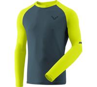 Dynafit T-shirt Alpine Pro manches longues gris bleu-jaune taille M