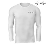 Sous maillot manches longues élastique enfant Givova Corpus 3 Blanc 6/8 ans