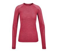 FALKE Wool-Tech Light Round Neck W L/s SH Laine Fil Fonctionnel séchage Rapide 1 pièce, Couche de Base supérieure Femme, Rouge Ruby 8830, L