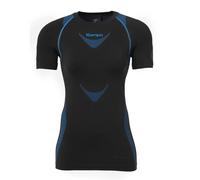Kempa Attitude Pro Short Sleeve Base Layer Bleu,Noir M-L Femme