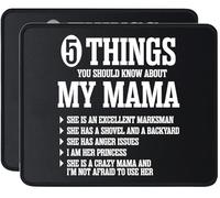 sous-Main 5 Choses Que Vous Devriez Savoir sur ma Maman sous Main Bureau | Jeux vidéo 25x30CM Anti-Rutsch Tapis de Souris Esports Tragbar Tapis Bureau Ordinateur portable Ordinateur