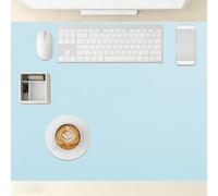 Sous Main 55 x 130 cm Silencieux Tapis Buvard de Bureau Décoratif Facile à Nettoyer pour Le Bureau et La Maison, Bleu