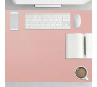 Sous Main 64 x 70 cm Résistant à La Chaleur Tapis de Clavier et Souris Facile à Nettoyer pour Bureau Maison Gaming, Rose