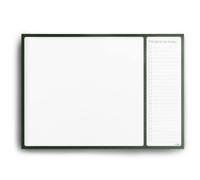 Sous-main A3 avec liste de choses à faire - 50 feuilles - Papier de qualité supérieure 100 g/m², collé et monté sur un dos en carton solide (vert forêt)