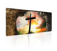 Sous-main avec imprimé de la croix de Jésus, grand tapis de souris long avec revers en caoutchouc antidérapant et bords cousu, pour ordinateur de bureau et portable, 80 x 30 cm