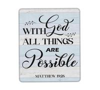 sous-Main avec la Foi en Dieu, Tout est Possible. Mouse Pad Bureau 25x30CM