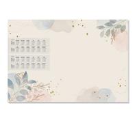 Sous-main bloc papier 'Pastel garden', 595 x 410 mm