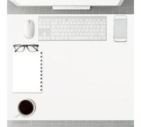 Sous Main Bureau 61 x 82 cm Imperméable Sous Main Bureau Facile à Nettoyer pour Maison et Ordinateur Portable, Blanc