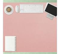 Sous Main Bureau 70 x 76 cm Imperméable Tapis de Bureau Antidérapant Durable pour Maison et Ordinateur Portable, Rose