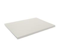 Sous Main Bureau Cuir Blanc - Avec Rebord et Fond Antidérapant