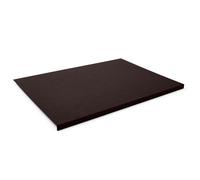 Sous Main Bureau Cuir Marron Brun - Avec Rebord et Fond Antidérapant